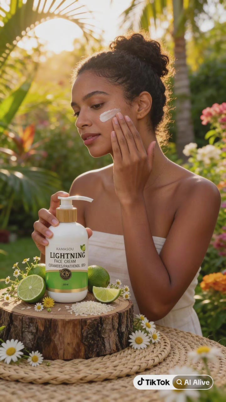 Face cream lightning