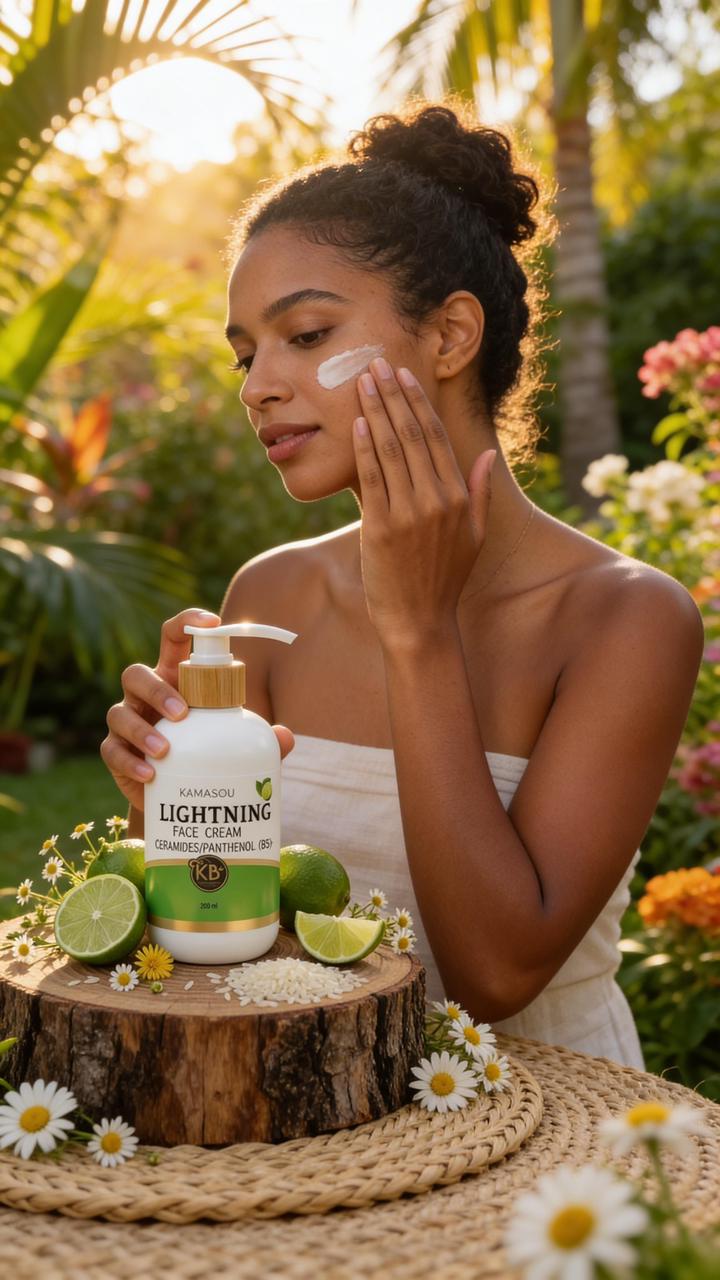 Face cream lightning