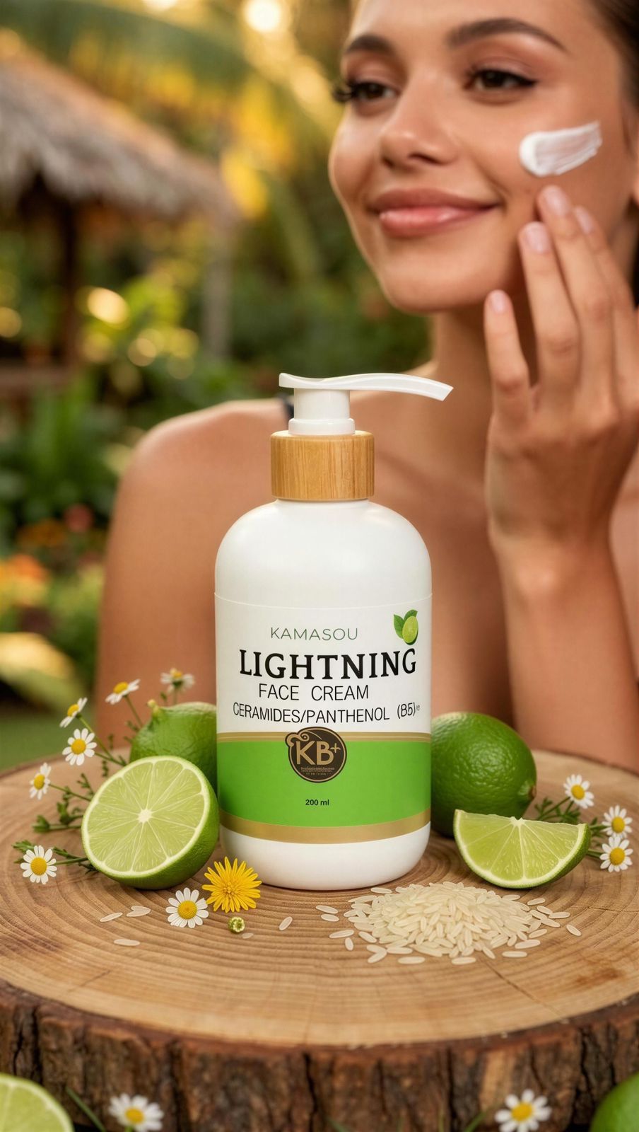 Face cream lightning